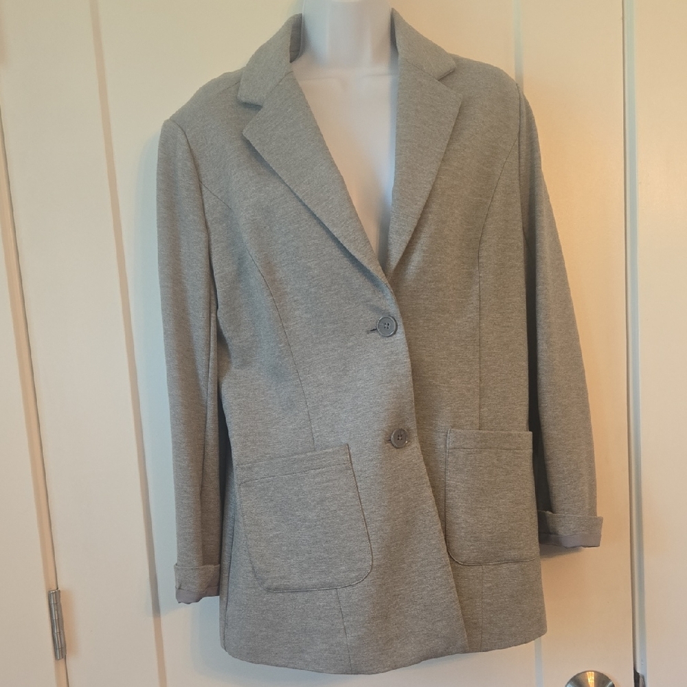 DG2 by Diane Gilman Classic Gray Blazer